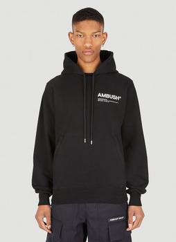 推荐Workshop Logo Hooded Sweatshirt in Black商品