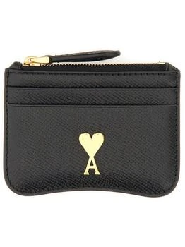 AMI | Paris De Coeur Zip-up Cardholder,商家Italist,价格¥1727