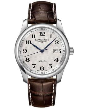 加拿大手表浪琴, Longines | Longines Master Collection Automatic 40mm Silver Dial Brown Leather Men's Watch L2.793.4.78.3商品图片 7.1折