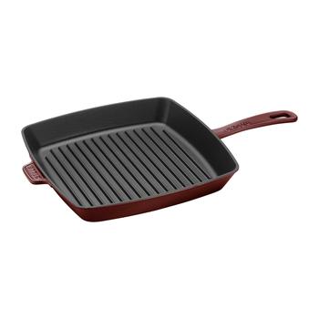 Staub | Staub Cast Iron 12-inch Square Grill Pan商品图片,6.9折起