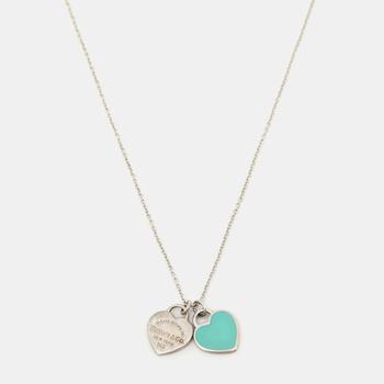 [二手商品] Tiffany & Co. | Tiffany & Co. Return To Tiffany  Enamel Heart Tag Sterling Silver Necklace商品图片,6.9折