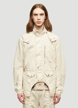 推荐Cut-Out Nylon Jacket in White商品