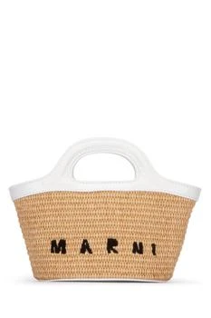 推荐Marni Kids Logo Embroidered Top Handle Tote Bag商品