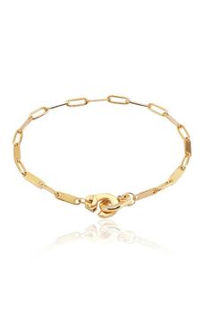 Gabi Rielle好不好, Gabi Rielle | 14K Yellow Gold Vermeil Love Handcuff Curb Link Bracelet商品图片 4.1折