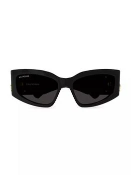 推荐Bossy 57MM Cat-Eye Sunglasses商品