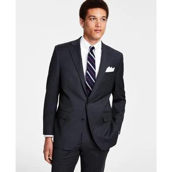 推荐Men's Classic-Fit Stretch Pinstripe Wool Blend Suit Jackets商品