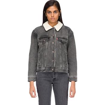 李维斯牛仔外套, Levi's | Ex-Boyfriend Sherpa Trucker Jacket - Fade to Black商品图片 额外9折, 额外九折
