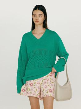 商品AND YOU | AIEA V-Neck Knit Top (Jade Green),商家W Concept,价格¥1281图片
