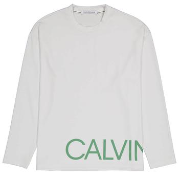 推荐Calvin Klein White Athleisure Logo Graphic Tee, Size Large商品