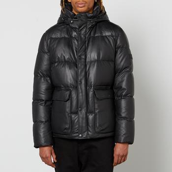 推荐Yves Salomon Quilted Leather Down Puffer Jacket商品