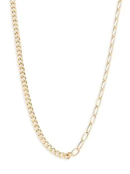 Saks Fifth Avenue | 14K Yellow Gold Curb & Oval Link Necklace/17",商家Saks OFF 5TH,价格¥5937