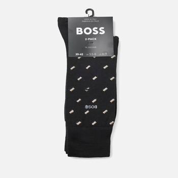 Hugo Boss | BOSS Bodywear 2-Pack Mini Pattern Socks商品图片,额外6.8折, 额外六八折