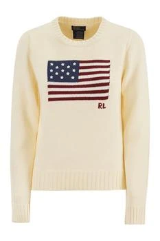 Ralph Lauren | POLO RALPH LAUREN Cotton jersey with flag,商家Baltini,价格¥2870