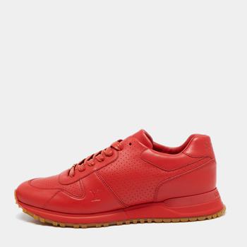 路易威登男鞋, [二手商品] Louis Vuitton | Louis Vuitton x Supreme Red Leather Run Away Low Top Sneakers Size 42商品图片 