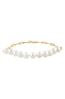 Effy | 14K Yellow Gold 6.5–7mm Freshwater Pearl Bracelet,商家Nordstrom Rack,价格¥3226