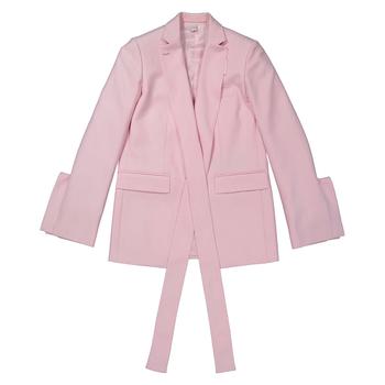 Burberry | Ladies Pale Candy Pink Exaggerated-Lapel Blazer商品图片,2.7折, 满$300减$10, 独家减免邮费, 满减