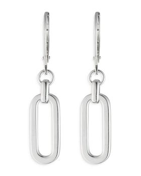 推荐Oval Link Drop Earrings in Sterling Silver商品