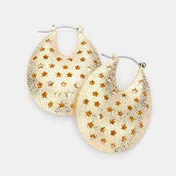 FASHNZFAB | 14K Gold Filled Metal Pin Catch Earrings - Gold,商家Premium Outlets,价格¥187