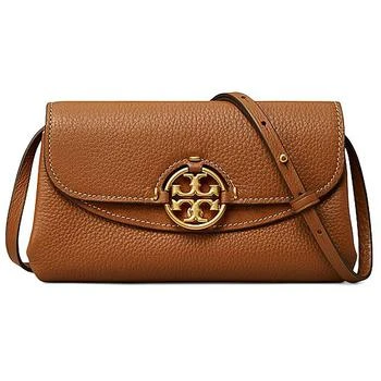 推荐Tory Burch Miller Women's Pebbled Leather Crossbody Wallet商品