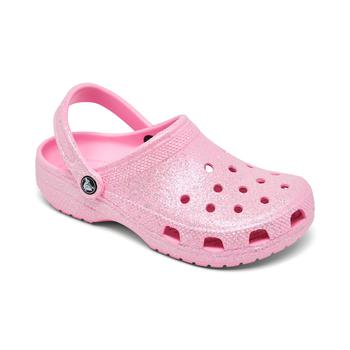 Crocs | Big Girls Classic Glitter Clogs from Finish Line商品图片,