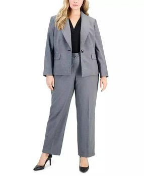 Le Suit | Plus Size Shawl-Collar Single-Button Pantsuit Set,商家Macy's,价格¥1178