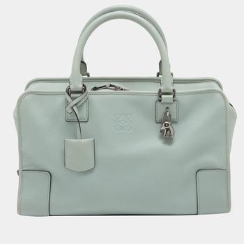 [二手商品] Loewe | Loewe Amazona 36 Leather Hand bag light green   Limited Edition elephant (with animal charm)商品图片,