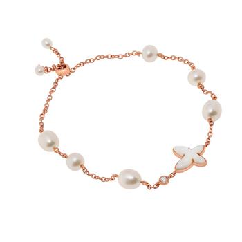商品Mimi Milano | Mimi Milano Freevola 18K Rose Gold Diamond And Mother Of Pearl Charm Bracelet BXM112R1M1B,商家Shopworn,价格¥4314图片