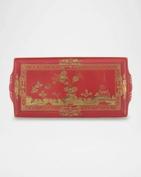 GINORI 1735 | Oriente Italiano Rubrum Large Service Tray,商家Neiman Marcus,价格¥3860