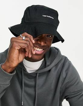 New Balance | New Balance logo bucket hat in black商品图片,额外9.5折, 额外九五折