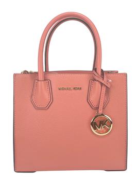 Michael Kors | Michael Kors Mercer Medium Sherbet Pebble Leather Messenger Crossbody Bag Purse商品图片,6.1折