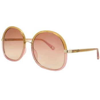 推荐Chloe Women's Sunglasses - Gradient Orange Lens Acetate Frame | CH0029S-30009789002商品