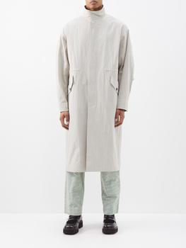 推荐Flap-pocket cotton-blend overcoat商品