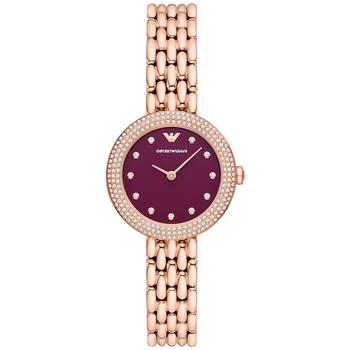 Emporio Armani | Women's Rose Gold-Tone Stainless Steel Bracelet Watch 30mm商品图片,额外7.5折, 额外七五折