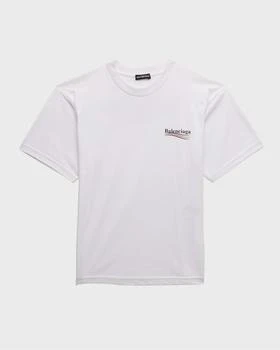 Balenciaga | Kid's Political Campaign Cotton Jersey T-Shirt, Size 8-10 