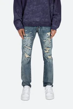 MNML | D436 Chain Straight Denim - Blue,商家mnml,价格¥183