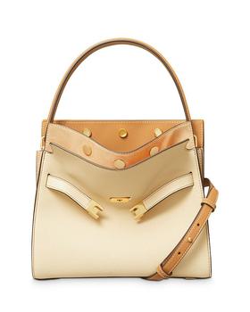 tory burch double lee, Tory Burch | Lee Radziwill Pebbled Small Double Bag商品图片 