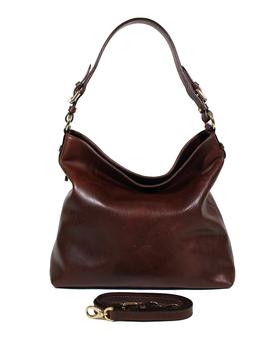 推荐Dark Brown Genuine Leather Shoulder Bag商品