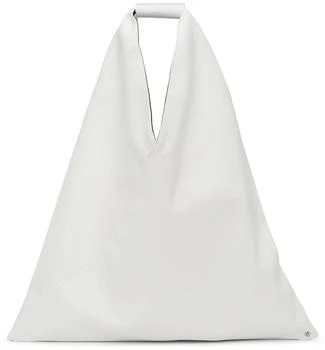 推荐White Faux-Leather Triangle Tote商品