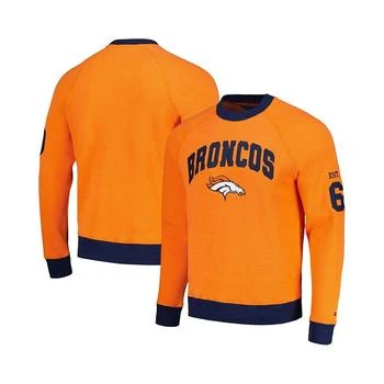 Tommy Hilfiger | Men's Orange Denver Broncos Reese Raglan Tri-Blend Pullover Sweatshirt 独家减免邮费