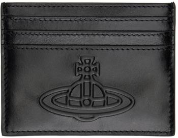 西太后包精选, Vivienne Westwood | Black Leather Logo Card Holder商品图片 