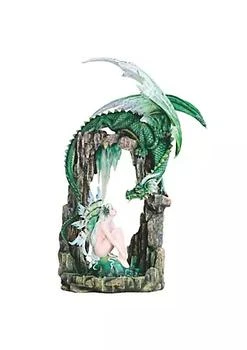 FC Design | FC Design 21"H Green Forest Fairy in Dragon Cave Statue Fantasy Decoration Figurine Large Sculpture,商家Belk,价格¥1204
