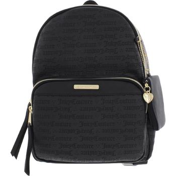 推荐Juicy Couture Word Play Women's Faux Leather Embossed Logo Adjustable Backpack商品