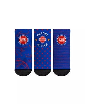 Rock 'Em | Toddler Boys and Girls Rock Em Socks Detroit Pistons #1 Fan 3-Pack Crew Socks Set,商家Macy's,价格¥147