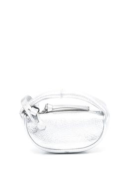 by FAR | BY FAR Micro Cush metallic-effect leather clutch bag商品图片,7.6折