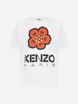 推荐Logo and flower cotton t-shirt商品