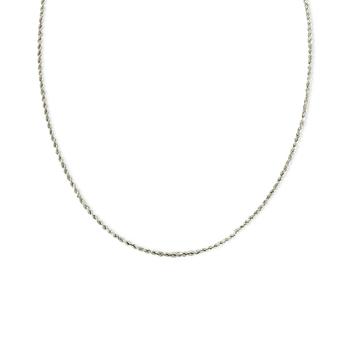 商品14k White Gold Necklace (1-3/4mm), 20" Seamless Rope图片