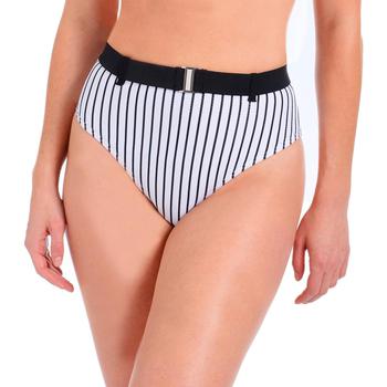 推荐Rachel Rachel Roy Women's Striped High Waisted Belted Bikini Swim Bottom商品