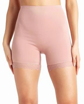 Nicole Miller | Lace Trim Scuba Longleg Shapers 2 Pack In Black And Mineral Blush,商家Premium Outlets,价格¥374