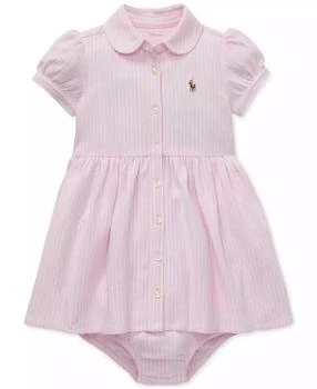 Ralph Lauren | Baby Girls Striped Knit Oxford Dress,商家Macy's,价格¥266