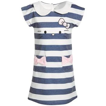 推荐Toddler Girls Striped Embroidered Dress商品